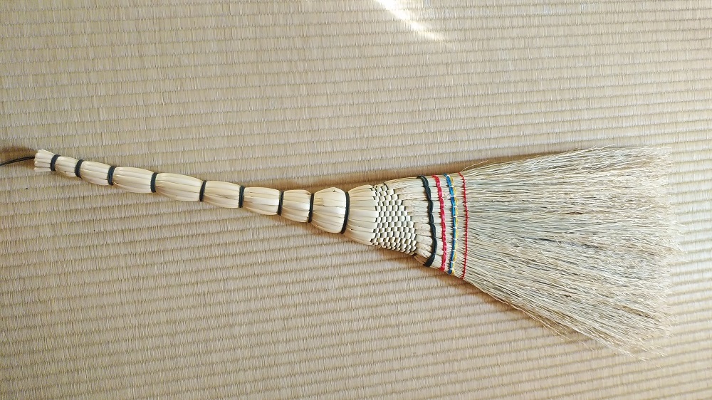 栃木県 伝統工芸品 指定　手作り ほうき　栃木産ほうき草使用「変り型ほうき」【雑貨 日用品 人気 おすすめ 】