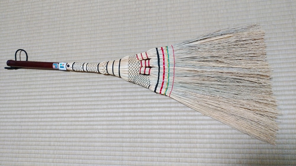 栃木県 伝統工芸品 指定　手作り ほうき　栃木産ほうき草使用「特上東京型ほうき」【雑貨 日用品 人気 おすすめ 】