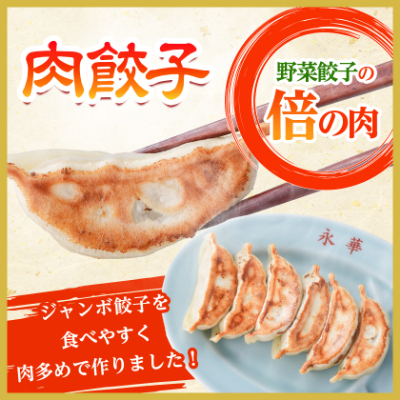 【佐野餃子(中)肉餃子24個4人前】×2袋と【佐野餃子(中)野菜餃子24個4人前】×2袋【配送不可地域：離島・沖縄県】