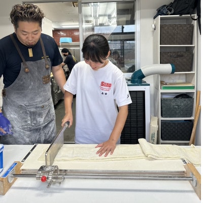 佐野らーめん　佐よし　青竹打ち体験