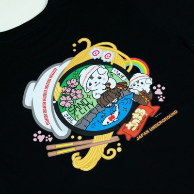 佐野市 マンホールTシャツ(さのまる)黒 Lサイズ