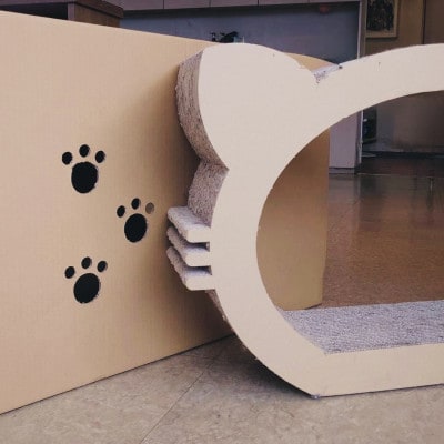 ネコの爪とぎ(段ボール・無地)