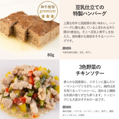 【プレミアム・ドッグミールセットA】犬用ごはん 無添加 手作り Idea dog chef【配送不可地域：離島】