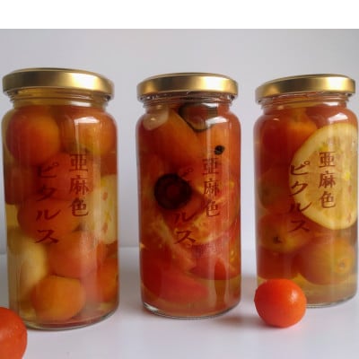 【3ヵ月毎定期便】亜麻色ピクルス3本セット 全3回