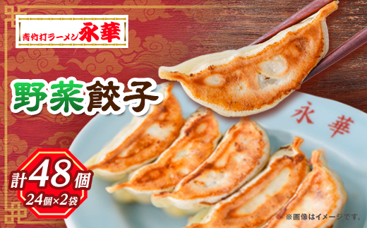 【佐野餃子(中)野菜餃子(1個27g)24個4人前】×2袋 【離島・沖縄県不可】【配送不可地域：離島・沖縄県】