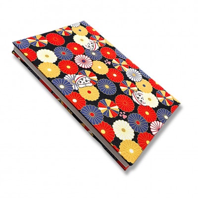 佐野ブランドキャラクター「さのまる」御朱印帳(黒菊)