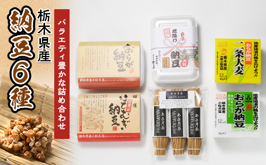栃木県産納豆6種詰め合わせセット【配送不可地域：離島】