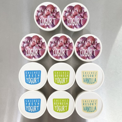 フローズンヨーグルト〈定番3種類・巨峰5〉　シャーベット【配送不可地域：離島】