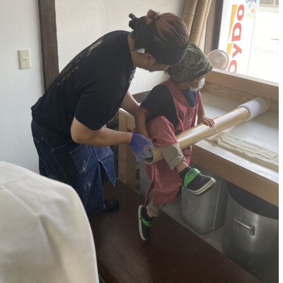 佐野らーめん　佐よし　青竹打ち体験