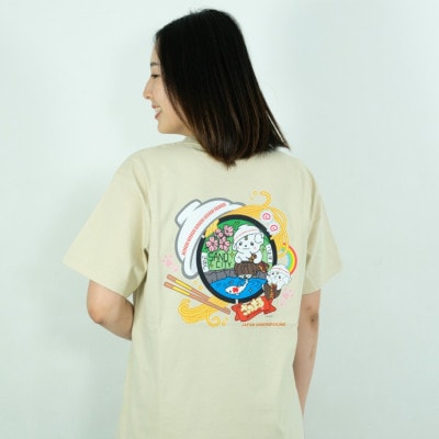 佐野市 マンホールTシャツ(さのまる)サンドベージュ XLサイズ