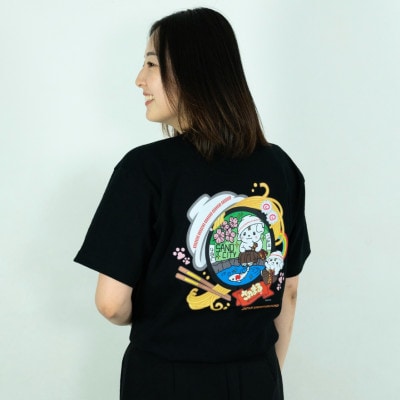 佐野市 マンホールTシャツ(さのまる)黒 XLサイズ