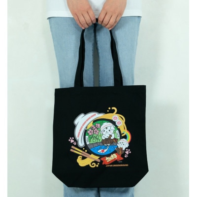 佐野市 マンホールトートバッグ(さのまる) ブラック