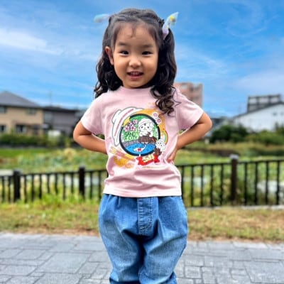 佐野市 マンホールTシャツ(さのまる)キッズサイズ 110サイズ