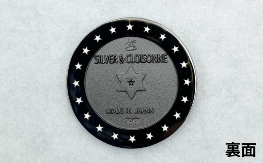 純銀製 七宝焼でできたオリジナルゴルフマーカー ｜ ゴルフ用品 民芸品 工芸品 伝統技術 雑貨 日用品 オリジナル デザイン 純銀製 七宝焼 プレゼント 記念品