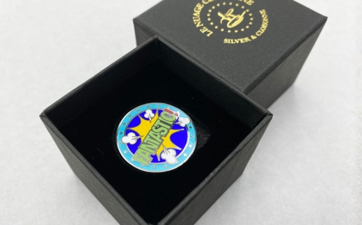 純銀製 七宝焼でできたオリジナルゴルフマーカー ｜ ゴルフ用品 民芸品 工芸品 伝統技術 雑貨 日用品 オリジナル デザイン 純銀製 七宝焼 プレゼント 記念品