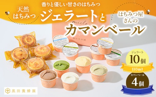 はちみつ ジェラート と はちみつ屋さん の カマンベール（ジェラート等14個）  スイーツ お菓子 アイス シャーベット お菓子 ケーキ タルト ※北海道・沖縄・離島への配送不可