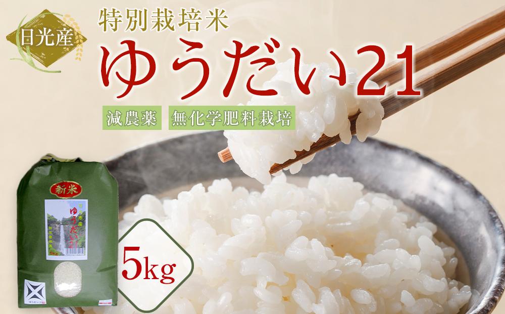 令和7年産 特別栽培米 ゆうだい21　5Kg | お米 減農薬 無化学肥料栽培 栃木県 日光市