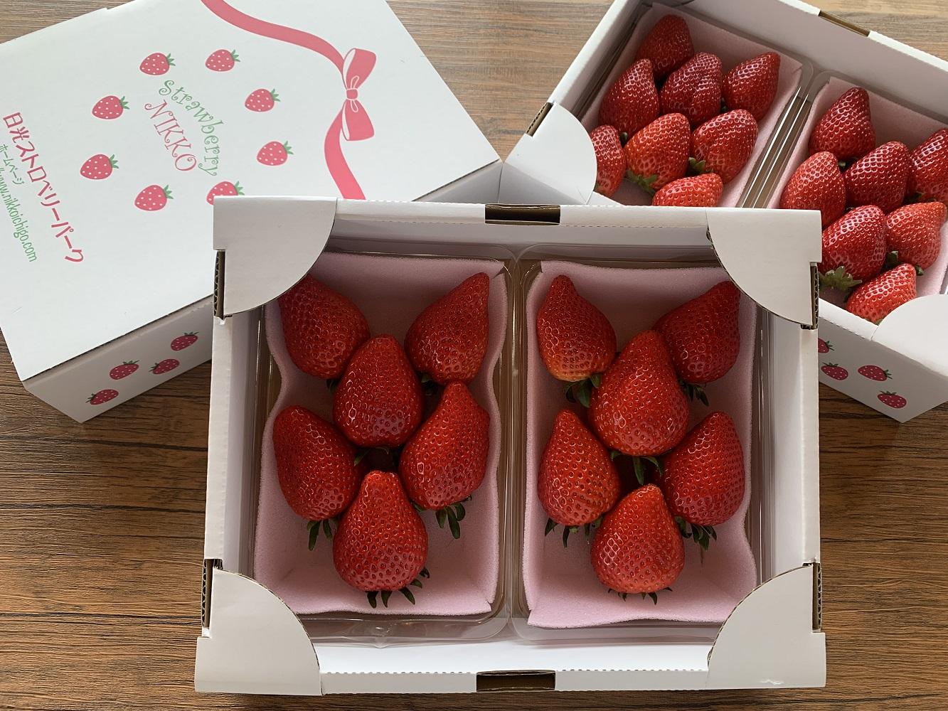 日光ストロベリーパークの『スカイベリー』 ＆『とちあいか』食べ比べセット　270g×4パック　粒の大きさお任せ（大粒～中粒厳選）　12月上旬～4月中旬まで順次発送 ｜いちご スカイベリー とちあいか 食べくらべ 日本農業賞大賞受賞・農林水産大臣賞受賞 産地直送 産直