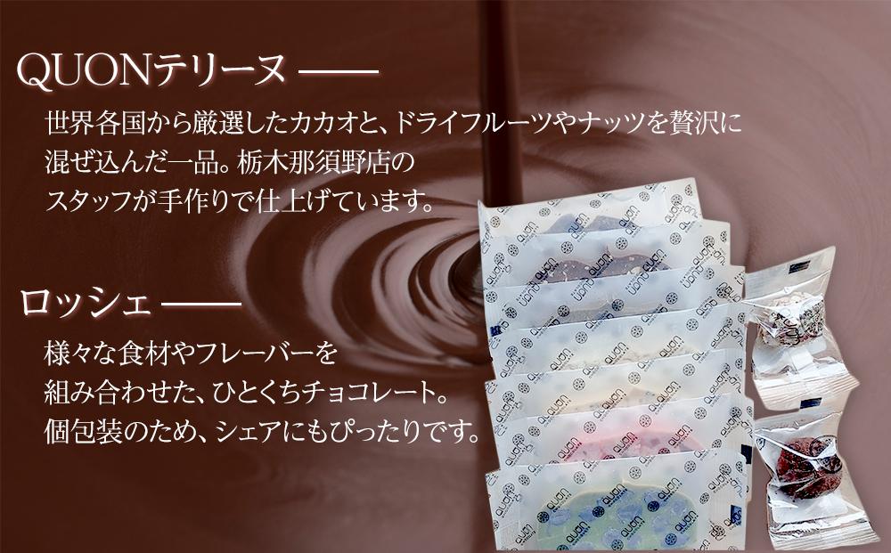 久遠チョコレート　栃木那須野店テリーヌ7枚・ロッシェ2粒セット｜ チョコレート 洋菓子 ショコラ 詰め合わせ セット 厳選 スイーツ QUON　