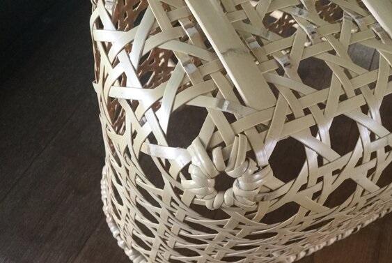 竹八つ目買い物かご大　２４ｃｍ×４０ｃｍ×２７ｃｍ　※受注生産につき、発送までに最大2ヶ月程かかる場合あり ｜ 竹工芸 伝統工芸品 日用品 雑貨 栃木県 大田原市