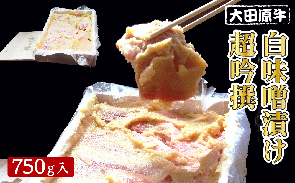 大田原牛 白味噌漬け 超吟撰（750g入）| ブランド牛 和牛 牛肉  高級