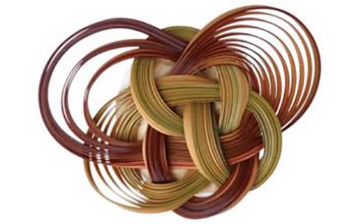 【竹工芸家／八木澤  正氏作】竹のブローチ　１個