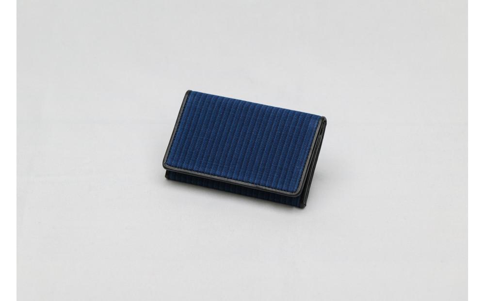 真岡木綿「名刺入れ」（紺系） | 栃木県 伝統工芸品 織物 名刺 手作り 贈答 贈り物 ギフト ビジネス用品