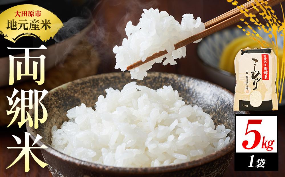 地元産 両郷米 5Kg ×1袋 ｜  お米 コシヒカリ こしひかり 栃木県 大田原市