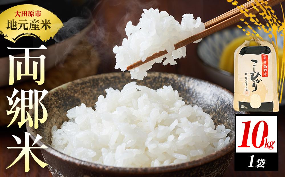 地元産 両郷米 10Kg ×1袋 ｜  お米 コシヒカリ こしひかり 栃木県 大田原市