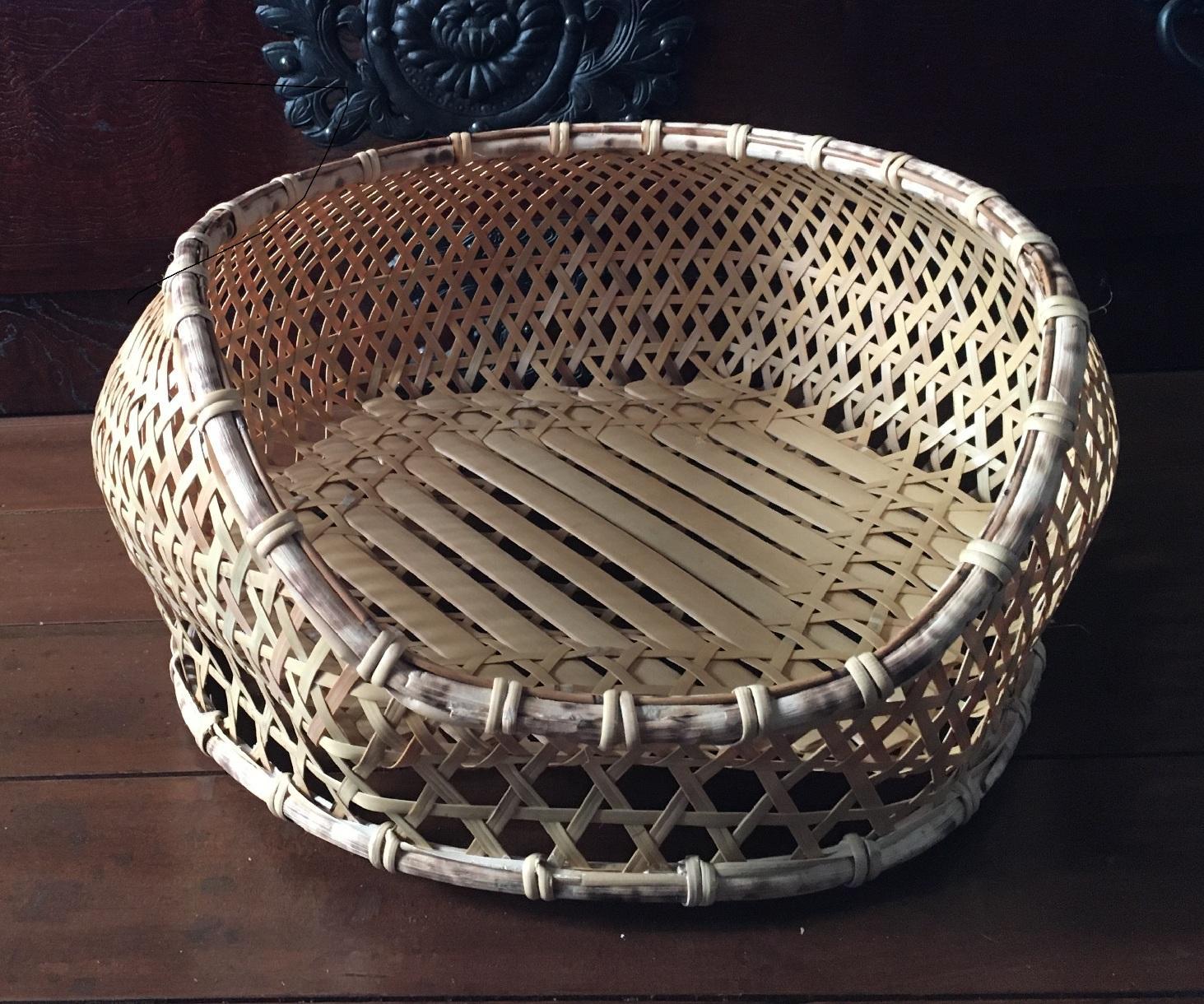 竹編み猫ベット２　※受注生産につき、発送までに最大2ヶ月程かかる場合あり ｜ 竹工芸 伝統工芸品 日用品 雑貨 栃木県 大田原市