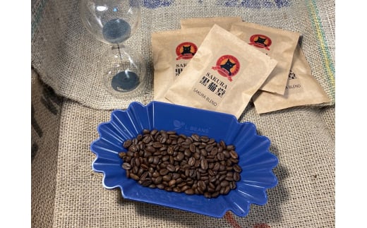 自家焙煎珈琲豆 SAKURA BLENDドリップバッグ (シティロースト) 12g×15袋｜SAKURA黒猫堂 珈琲 コーヒー 焙煎 ドリップコーヒー 