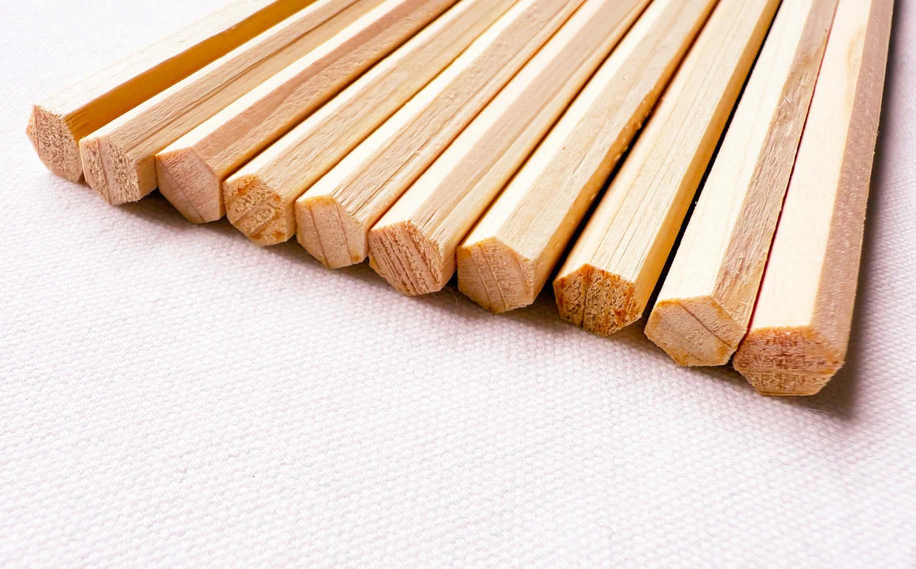 栃木県産ひのき「六角箸」5膳入り｜ひのき 檜 ヒノキ キッチン用品 台所用品 天然素材 天然木 国産 木工品 箸 キッチン アロマ リラックス 栃木県 矢板市