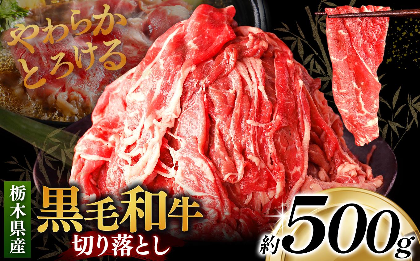 栃木県産黒毛和牛切り落とし 500g｜数量限定 黒毛 和牛 牛肉 国産牛 国産 ブランド牛 お肉 切り落とし サシ 霜降り 甘い ステーキ すき焼き しゃぶしゃぶ 焼肉 切落し 上品 アレンジ 美味しい 料理 主婦 とちぎ  栃木県 矢板市 500g