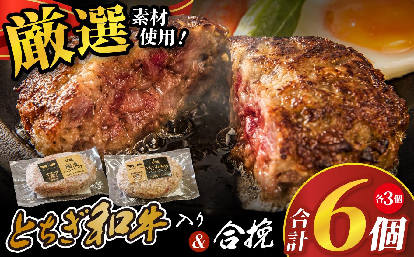 とちぎ和牛入りハンバーグ＆国産ハンバーグ (1個150g)×各3個 900g| とちぎ和牛 和牛 国産 牛 豚 肉 にく ハンバーグ 2種 セット お得 手作り 食べ比べ 簡単 調理 おかず お惣菜 惣菜 高級感 ごちそう 贅沢 ご褒美 お取り寄せ グルメ 美味しい 自宅 家庭 ギフト 贈答 肉好き ふるさと 納税 栃木県 矢板市 とちぎ和牛入り＆国産 各3個