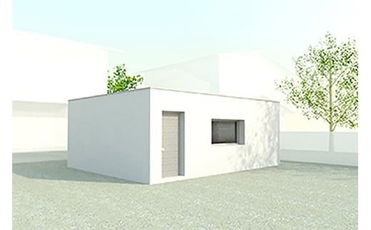 防災シェルター 地上型 基本タイプ(設置に関して、事前の地盤調査等の打ち合わせが必須となります) 