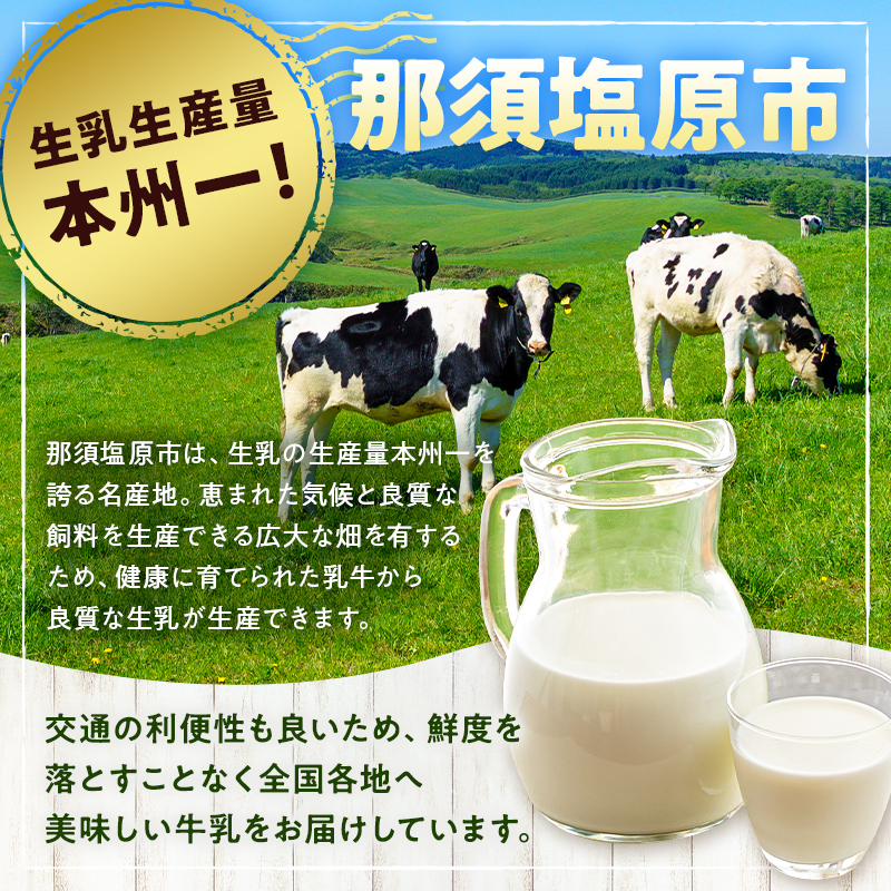 パスチャライズド牛乳「那須塩原」900ml×4本セット ns026-001