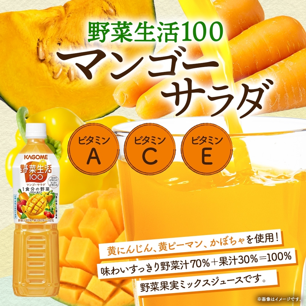 野菜生活100 マンゴーサラダ 720mlPET×6 ns038-059-6