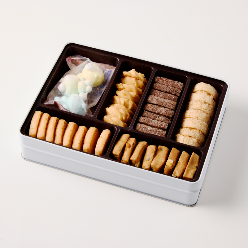 寝クマのクッキー缶 ns143-001