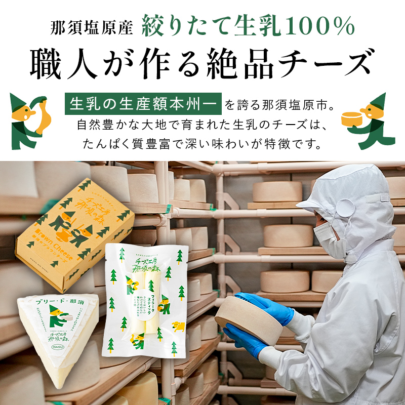 【チーズ工房那須の森】【定期便12ヵ月】那須の森3種チーズおまかせセット（カチョカバロ＋フィラータスティック＋おまかせチーズ1種） 毎月届く 12ヵ月 12回コース ns003-002