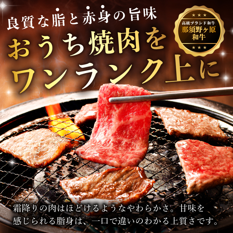 那須野ヶ原和牛　旨味の霜降り焼肉500g(約3～5人前) ns004-012