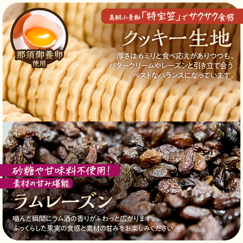 バター100%の那須高原レーズンバタークッキー ns031-001