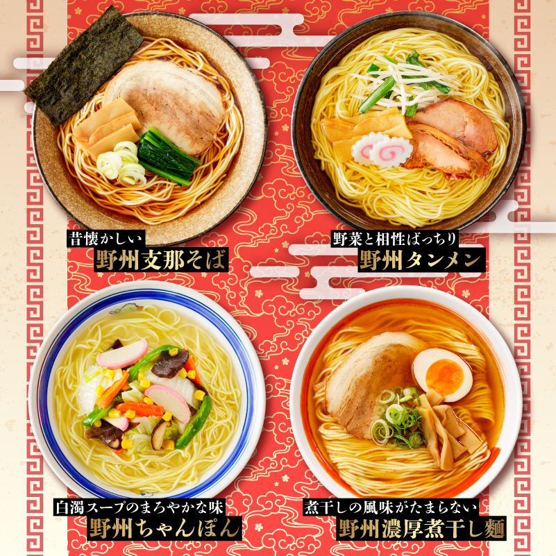 野州支那そばバラエティセット　21袋 ns036-011-21