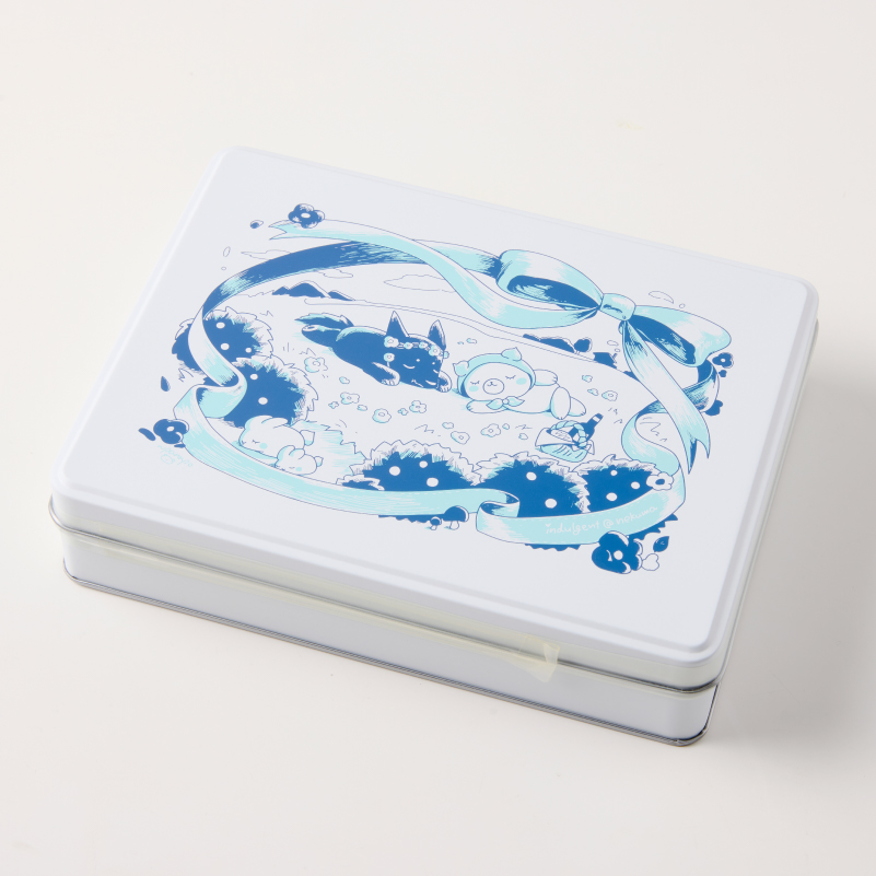 寝クマのクッキー缶 ns143-001