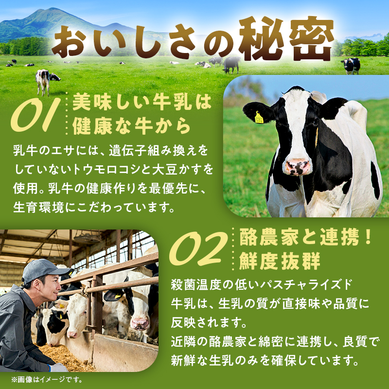 パスチャライズド牛乳「那須塩原」900ml×4本セット ns026-001