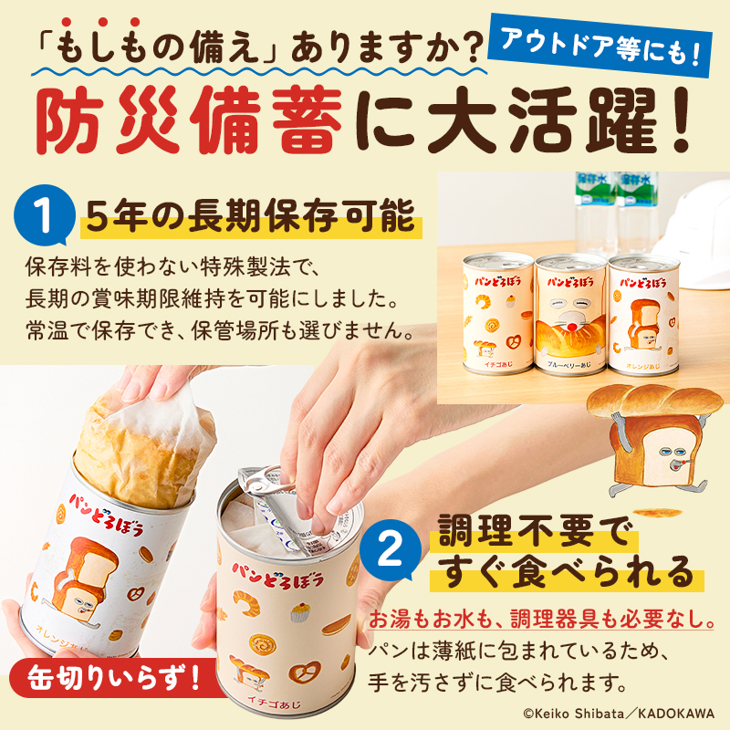 パンどろぼうのパンのかんづめ 3缶セット ns030-011