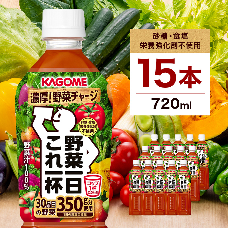 カゴメ　野菜一日これ一杯　720mlPET×15本 ns001-032