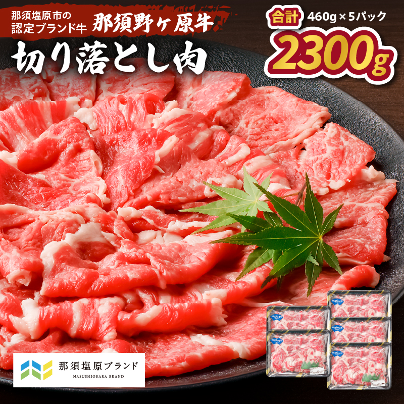 那須野ヶ原牛　切り落とし　460g×5パック ns004-023