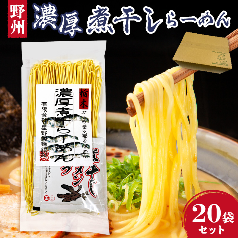 野州濃厚煮干しラーメン 20袋セット ns036-012-20