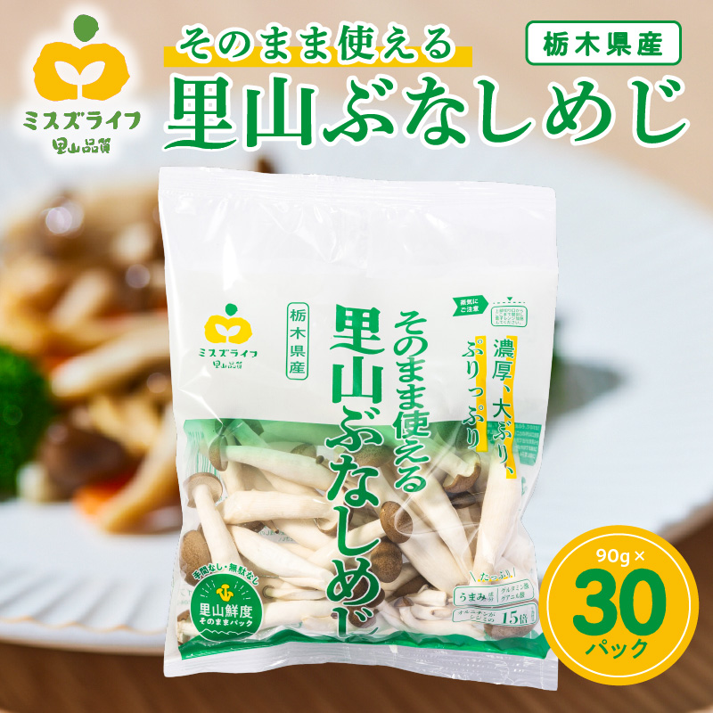 そのまま使える里山ぶなしめじ（栃木県那須工場産） ns086-001