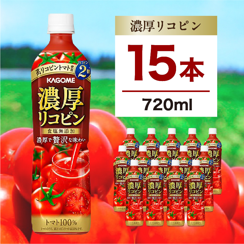 カゴメ 濃厚リコピン 720ml 15本 ns111-004-15